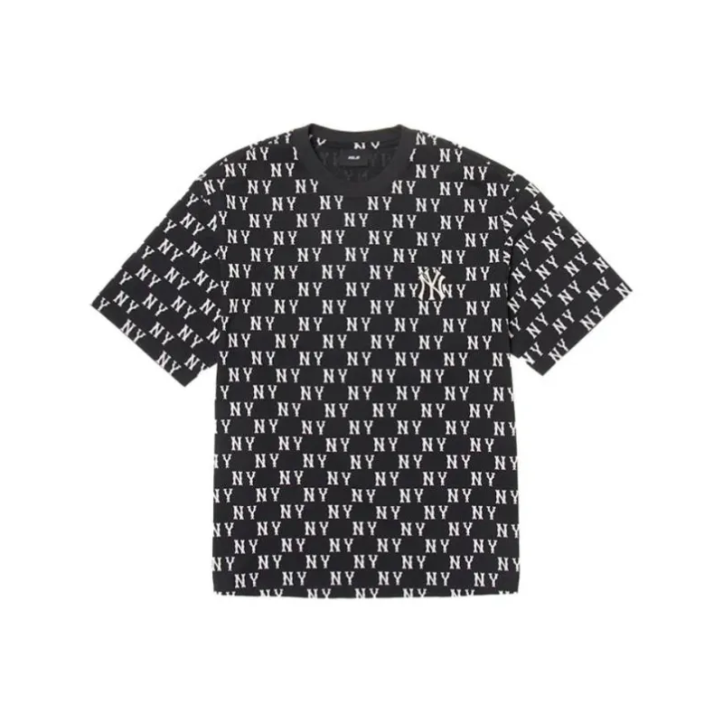 MLB Monogram Collection New York Yankees T Shirt Unisex Black-0
