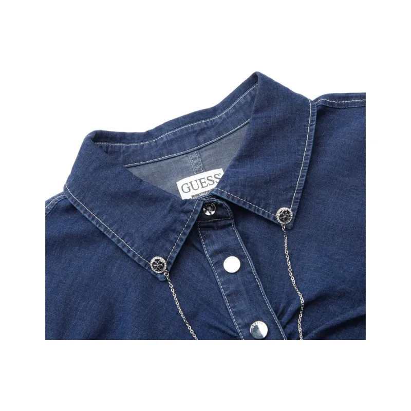 GUESS Shirt Women's ESDK Denim Blue-2