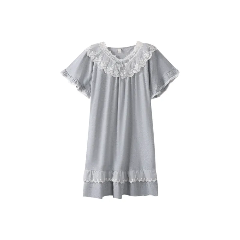 FENTENGCARE Nightgown Women's Gray-0