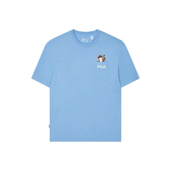 FILA SS24 T-Shirt Men's Cloudy Mountain Blue