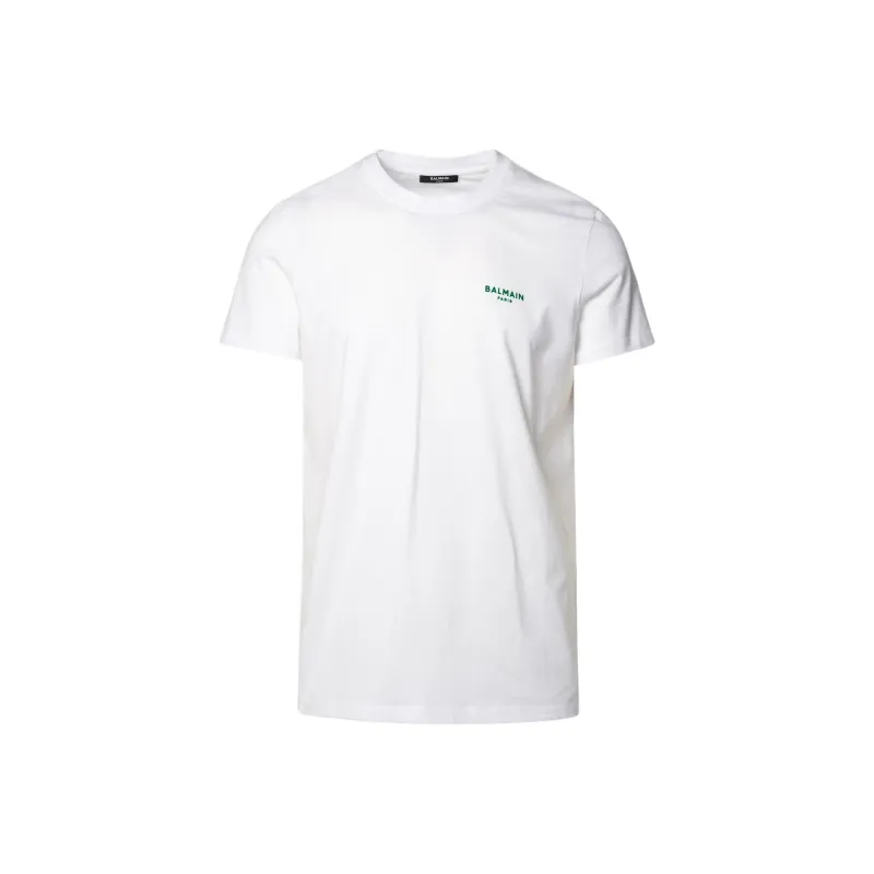 BALMAIN Logo-appliqué Cotton T-shirt-0