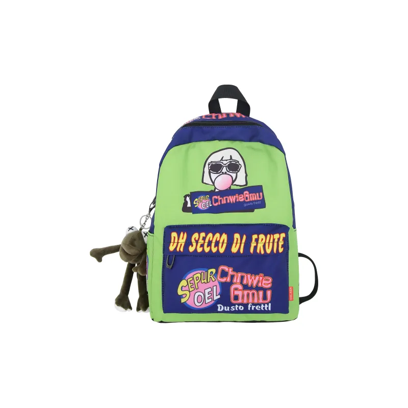 Yalu Oxford Backpack Regular Unisex Jasper/Joker/Bubble Bobble/Pirate/Wine Bottle-12