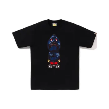 A BATHING APE Color Camo Classic Milo Shark Tee