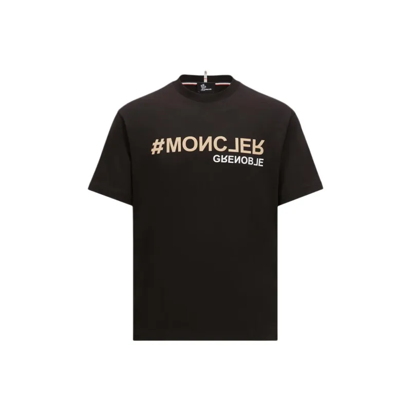Moncler Logo Detailed Crewneck T Shirt-0
