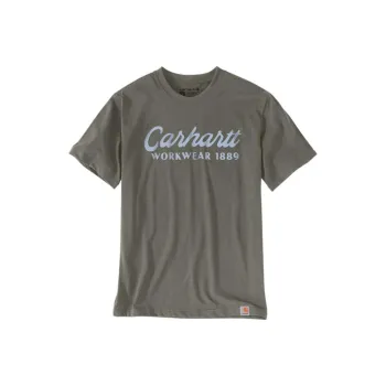 Carhartt T-Shirts Men Gray Olive