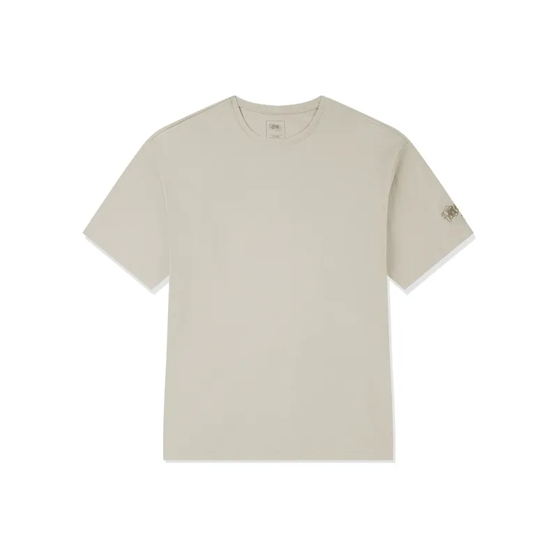 QIAODAN Short Sleeved T Shirts Unisex Mist Green-0
