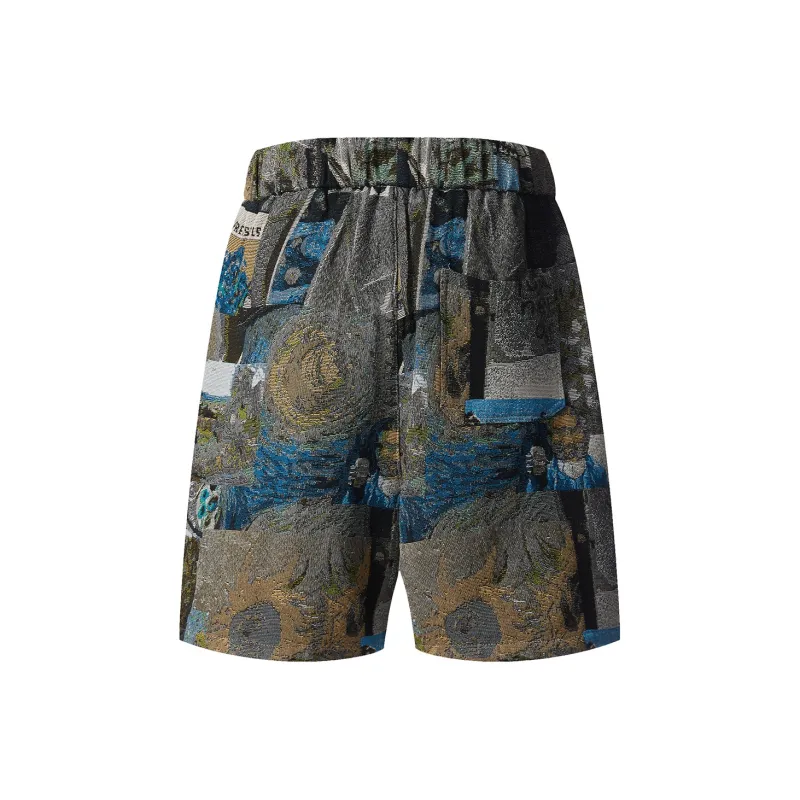 ARCANEFUNK Casual Shorts Unisex Prussian Blue-1