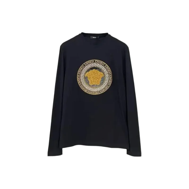 VERSACE T Shirts Men Black-0