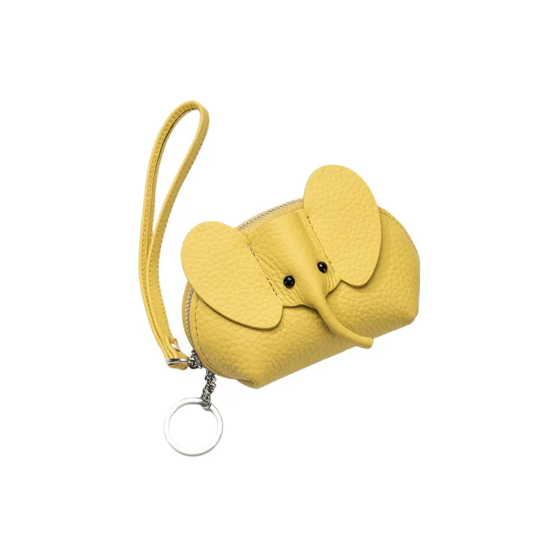 Tong Tong Rabbit Top Grain Cow Leather Coin Purse Women's Multicolor-5
