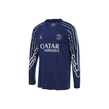 JORDAN Paris Saint Germain 2024/25 Stadium Fourth Men's JORDAN Dri FIT Soccer Replica Long Sleeve Jersey