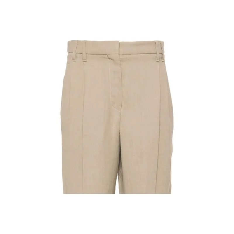 Brunello Cucinelli Cropped Tapered Trousers-4
