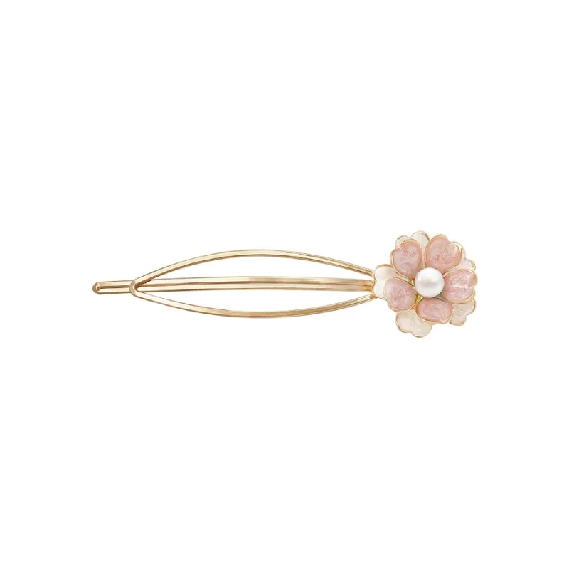 ROYALSASA Alloy, Faux Pearl Hair Slide Women's-3