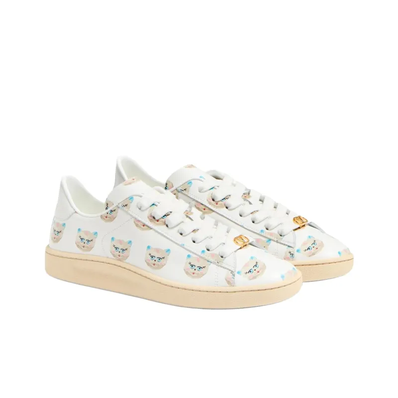 Valentino Royco Low Top Skateboard Shoes Women's White-2