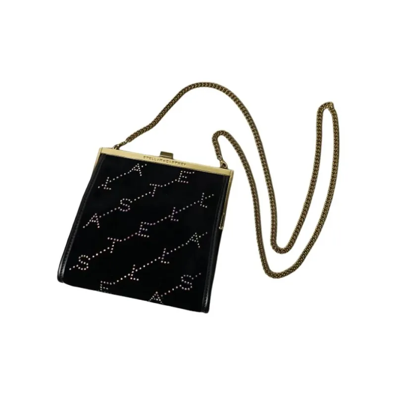 Stella McCartney Cotton Crossbody Bag, Shoulder Bag Mini Women's Black-2