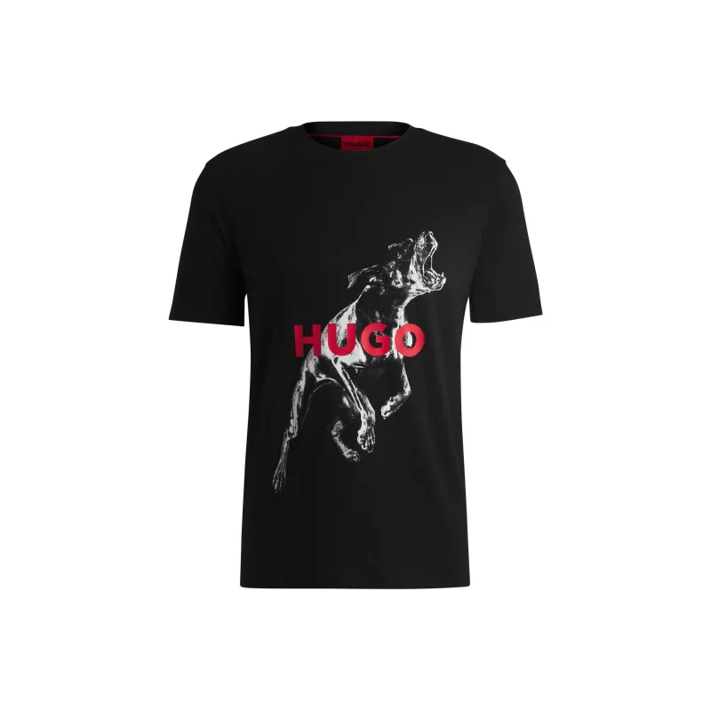 Hugo Graphic Print T shirt-0