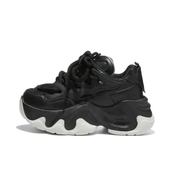 Komanic Height Increasing Abrasion Resistant Lightweight Breathable Slip Resistant Low Top Chunky Sneakers Women's