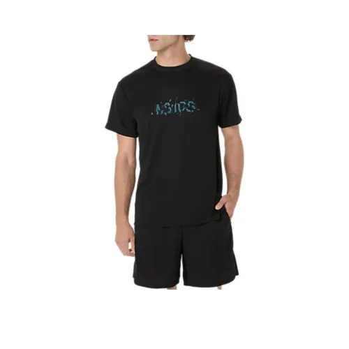 Asics T Shirt Men's Performance Black Gunmetal Gray