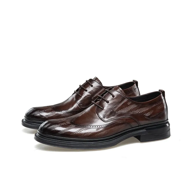 KANGNAI Dress Shoes Men Low Top-7