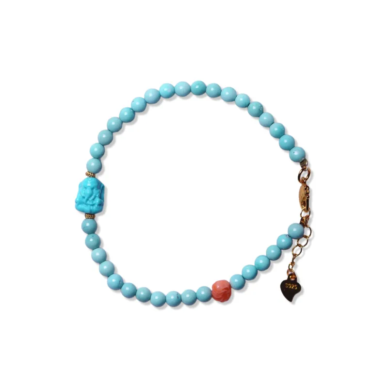 Xiangyan Turquoise Fine Jade Bracelets Unisex-0