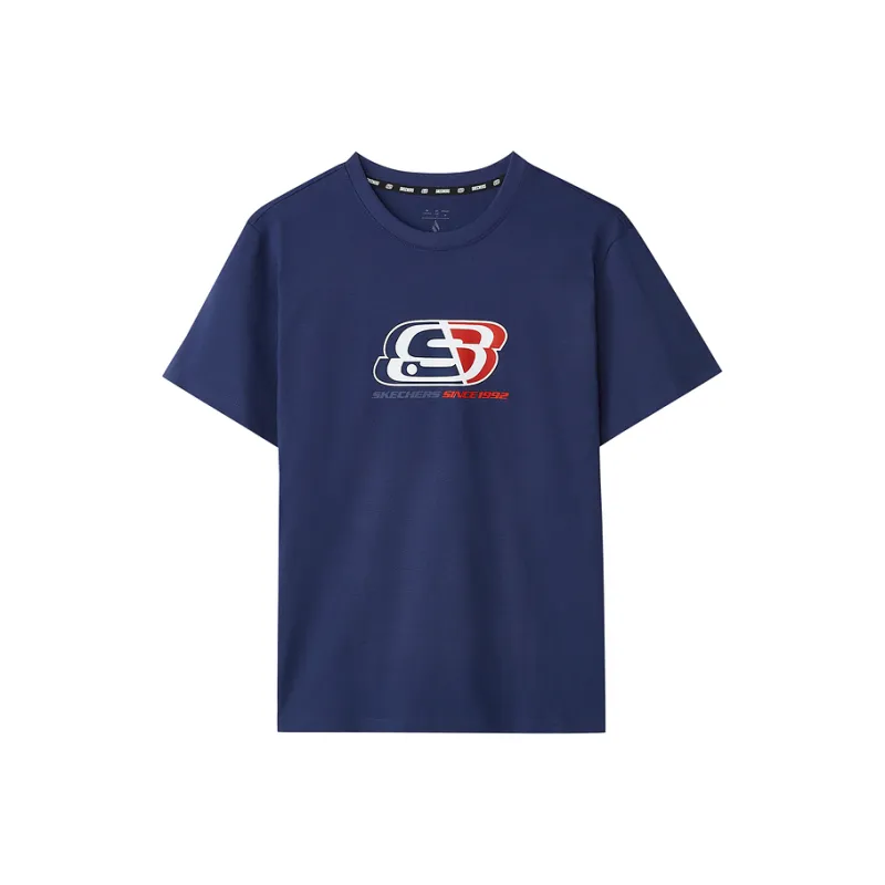 Skechers Sports Life Collection T Shirt Unisex Medieval Blue-0