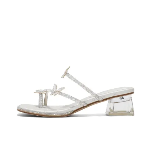 BELLE Rubber Sole Slide Slippers Women's