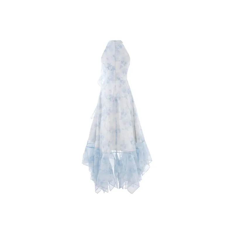 FLIM Sleeveless Dresses Women's Blue-1