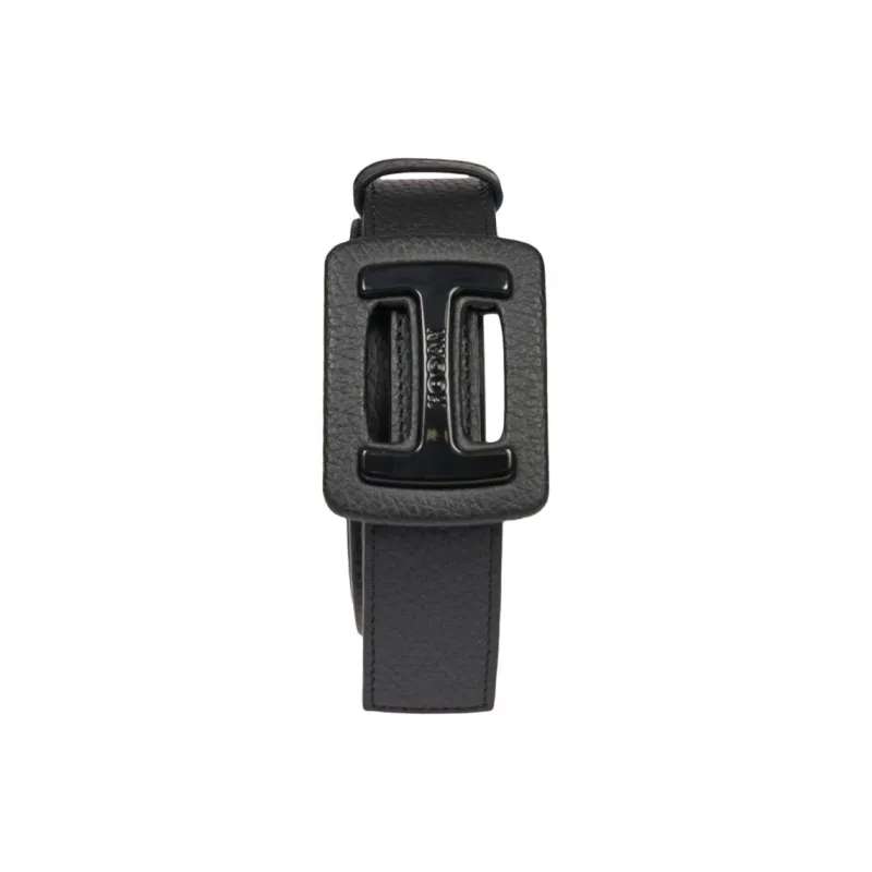 HOGAN Logo engraved Leather Belt-2