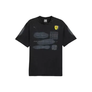 PUMA x Ferrari SCUDERIA FW24 T Shirt Men's Black