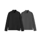 [Double-Sided Fleece-Lined]Black+Gray