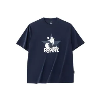 CHAOJIANTA x DALISHUISHOU LIANMINGKUAN T Shirt Unisex Midnight Blue