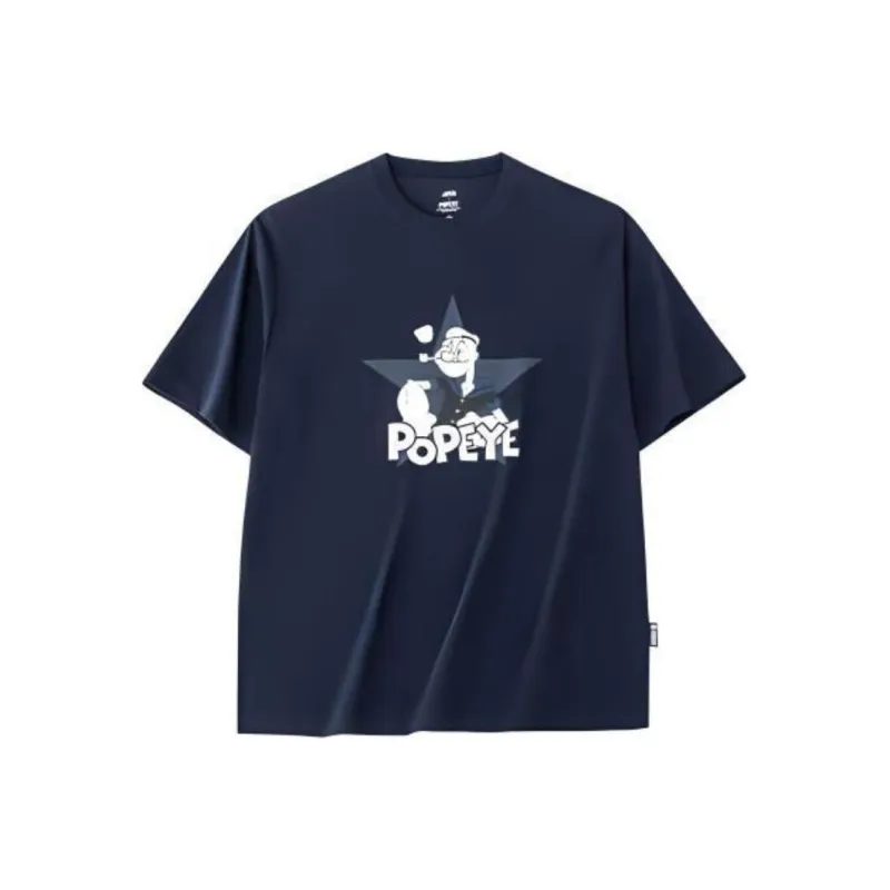 CHAOJIANTA x DALISHUISHOU LIANMINGKUAN T Shirt Unisex Midnight Blue-0