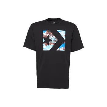 Converse CHEVRON CAMO FILLtee T Shirt Men's Black