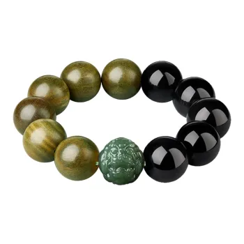 SGE Green Sandalwood Bracelets Men's