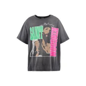 SAINT Mxxxxx x LASTMAN SS24 T Shirt Unisex Black