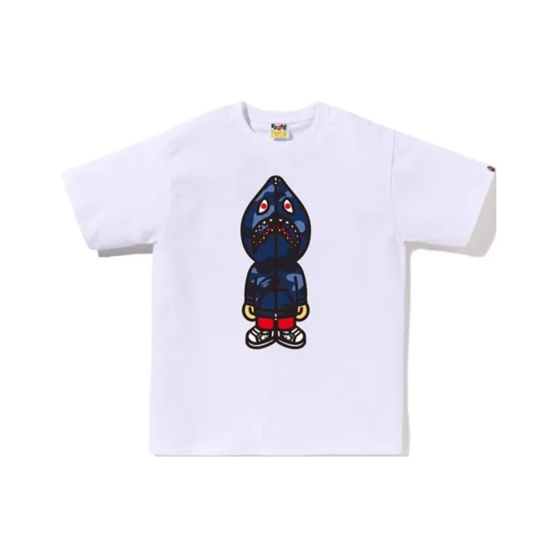 Bape Color Camo Classic Milo Shark Tee-0