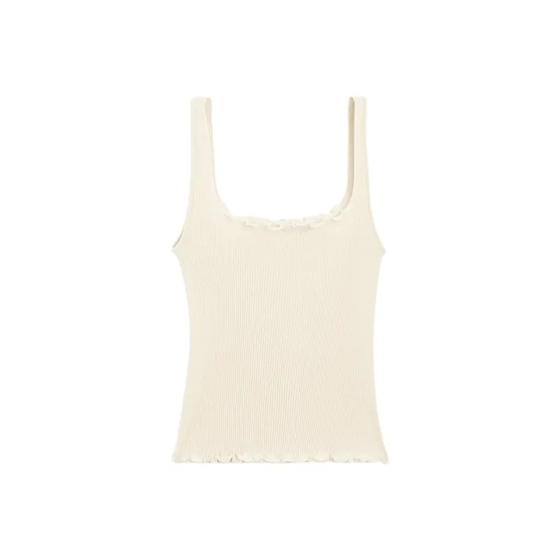 Massimo Dutti Tank Tops Women's Ecru-1