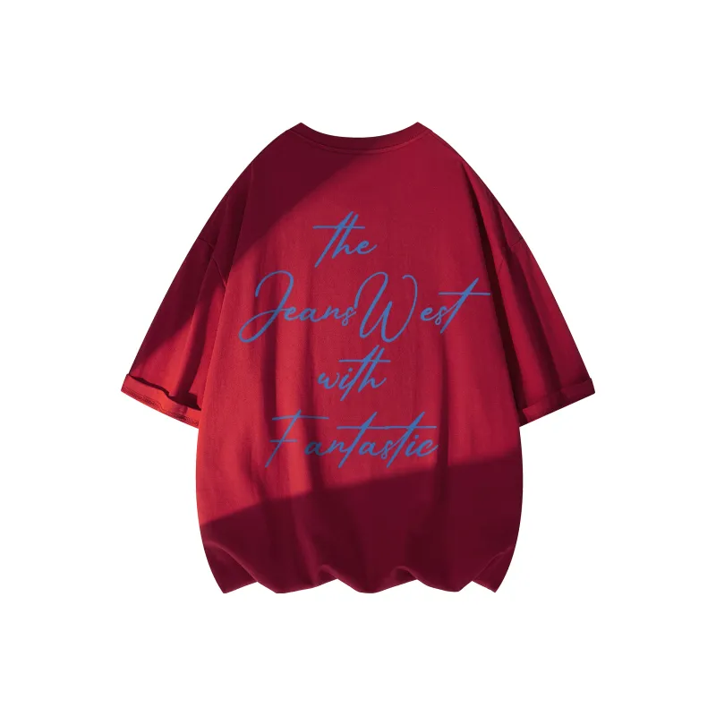 JEANSWEST T Shirt Unisex Burgundy-0