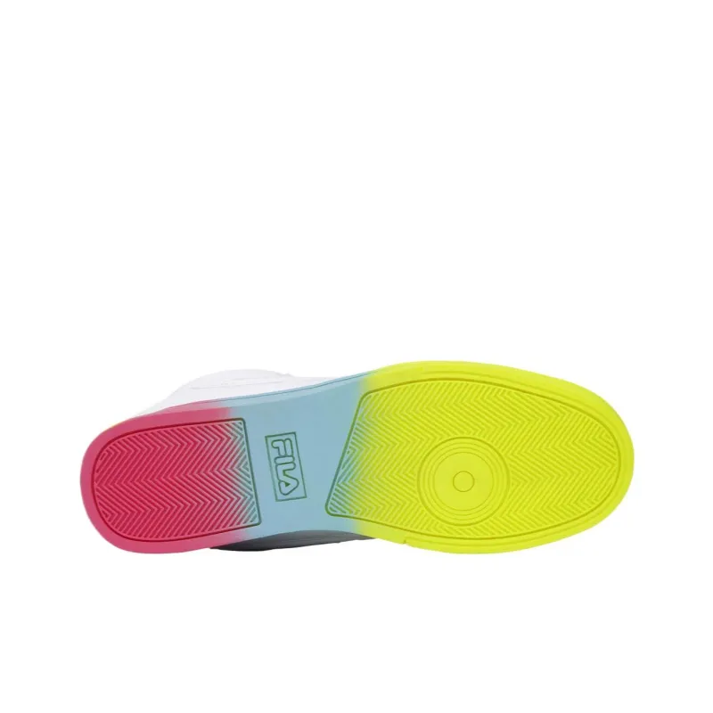 FILA Everge High Top Skateboard Shoes Women's White-5
