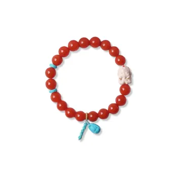 Xiangyan Southern Red Agate Fine Jade Bracelets Unisex
