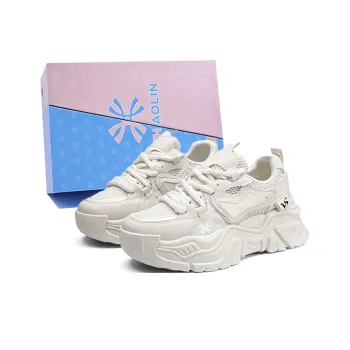 YUZHAOLIN Anti Slip And Wear Resistant Height Increasing Low Top Chunky Sneakers Women's