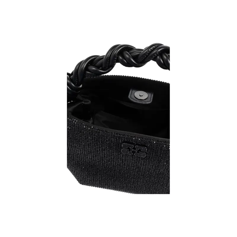 GANNI Fabric One Shoulder Handbags Women's Black-4