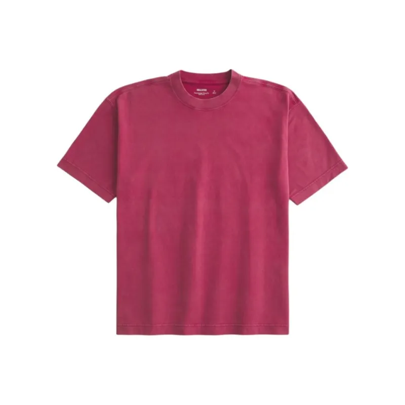 Hollister T-Shirt Men's Washable Red-0