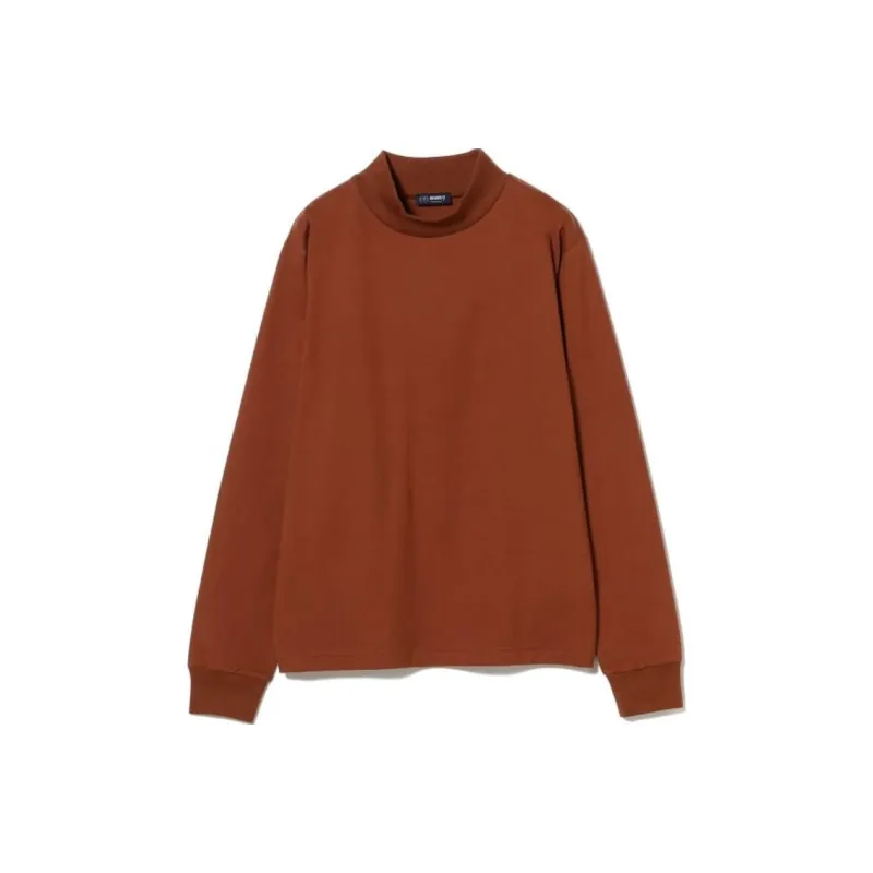 Beams T Shirts Men Brick Red-0