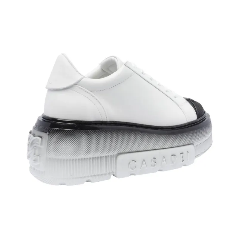 Casadei Bianco Low Top Casual Shoes Women's White-3