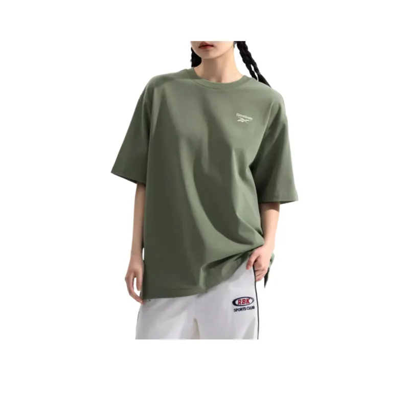 Reebok T Shirt Unisex Light Army Green-0
