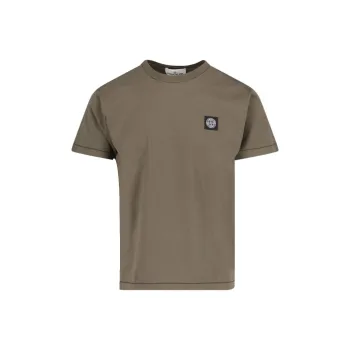 STONE ISLAND Compass Patch Crewneck T Shirt