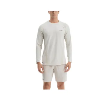 DECATHLON ARTENGO T Shirt Men's Light White Chalk Gray/Ecru