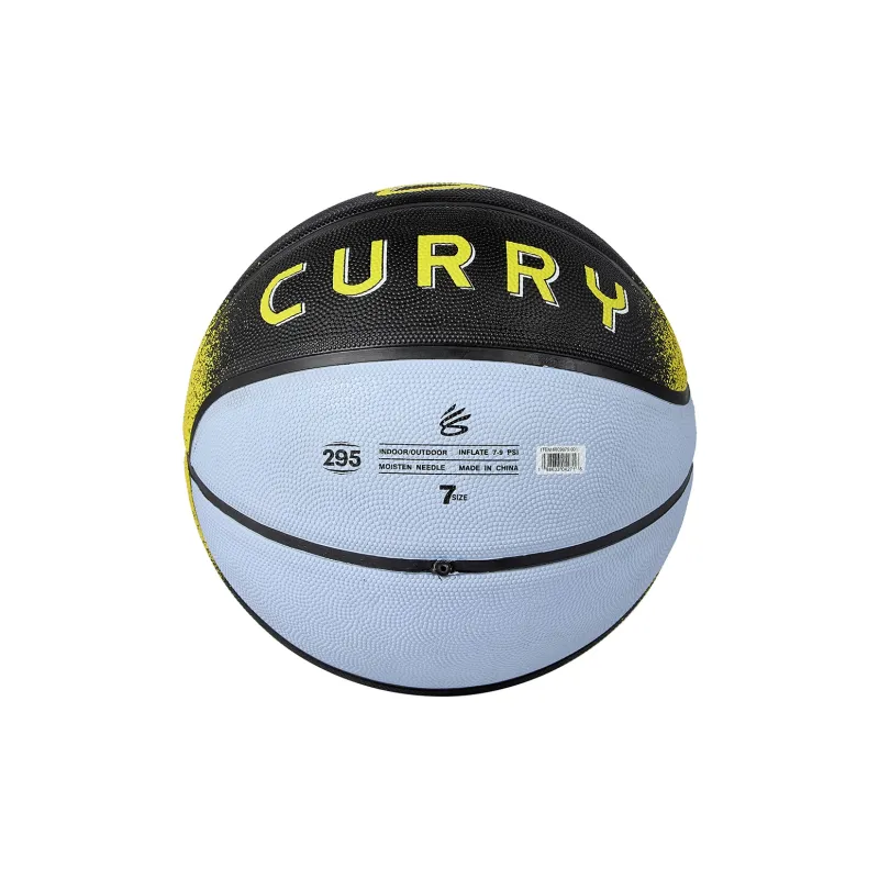 Under Armour x KULI CURRY Collection Rubber Basketball Black Blue Size 7 Street Training Unisex-5