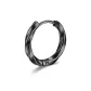 Mobius Black Hoop Earrings-Single