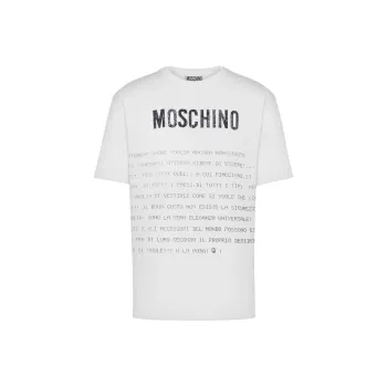MOSCHINO Slogan print T shirt